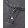 image:imageJMIERR Mens Long Sleeve Wash Cotton Henley ShirtsDark Grey