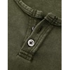 image:imageJMIERR Mens Long Sleeve Wash Cotton Henley ShirtsOlive Green
