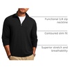 image:imageJMIERR Mens Quarter Zip Pullover Muscle Fit Ribbed Long Sleeve Gym T ShirtsA Black