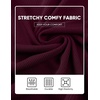 image:imageJMIERR Mens Quarter Zip Pullover Muscle Fit Ribbed Long Sleeve Gym T ShirtsA Burgundy