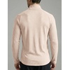 image:imageJMIERR Mens Quarter Zip Pullover Muscle Fit Ribbed Long Sleeve Gym T ShirtsA Parchment