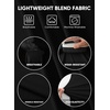 image:imageJMIERR Mens Ribbed Henley Shirt High Stretch Long Sleeve0 Black
