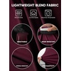 image:imageJMIERR Mens Ribbed Henley Shirt High Stretch Long SleeveC Red