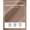 image:imageJMIERR Mens Ribbed Henley Shirt High Stretch Long SleeveD Brown