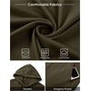 image:imageJMIERR Mens Short Sleeve Hoodie Lightweight Hooded Tshirts with PocketArmy Green