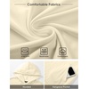 image:imageJMIERR Mens Short Sleeve Hoodie Lightweight Hooded Tshirts with PocketCream