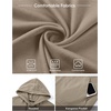 image:imageJMIERR Mens Short Sleeve Hoodie Lightweight Hooded Tshirts with PocketKhaki