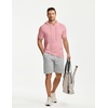 image:imageJMIERR Mens Short Sleeve Hoodie Lightweight Hooded Tshirts with PocketPink
