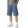 image:imageJMIERR Mens Acid Wash Cotton Loose Fit Drawstring Baggy Sweat ShortsReal Teal