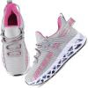 imageVivay Kids Girls Shoes Boy Tennis Sport Running Sneakers Casual Walking Fashion Sneakers1bgreypink