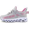 imageVivay Kids Girls Shoes Boy Tennis Sport Running Sneakers Casual Walking Fashion Sneakers1bgreypink