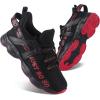 imageVivay Kids Girls Shoes Boy Tennis Sport Running Sneakers Casual Walking Fashion Sneakers2ablackred