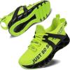 imageVivay Kids Girls Shoes Boy Tennis Sport Running Sneakers Casual Walking Fashion SneakersFluorescent Green