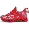 imageVivay Kids Girls Shoes Boy Tennis Sport Running Sneakers Casual Walking Fashion SneakersPatternred