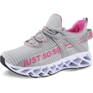 imageVivay Kids Girls Shoes Boy Tennis Sport Running Sneakers Casual Walking Fashion Sneakers1bgreypink