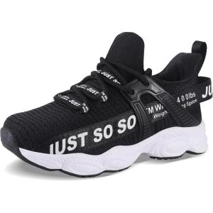 imageVivay Kids Girls Shoes Boy Tennis Sport Running Sneakers Casual Walking Fashion Sneakers2ablack