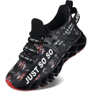 imageVivay Kids Girls Shoes Boy Tennis Sport Running Sneakers Casual Walking Fashion SneakersPatternblackwhite