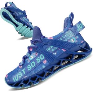 imageVivay Kids Girls Shoes Boy Tennis Sport Running Sneakers Casual Walking Fashion SneakersPatternblue