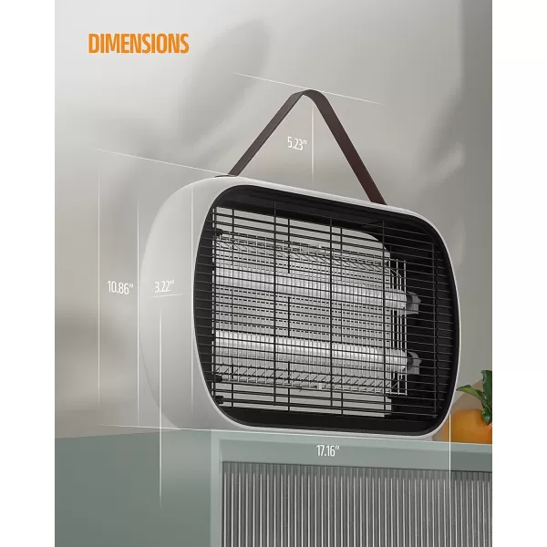 Bug Zapper Indoor for 5000 Sq. Ft., 20W Instant Electric Mosquito Zapper, High-Voltage Fly Zapper, Fruit Fly Traps Fly Killer -MA015