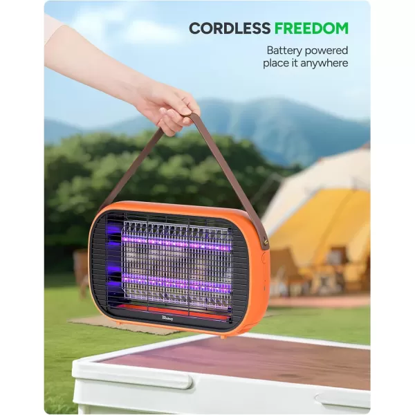 LED Bug Zapper Outdoor Indoor, Rechargeable 5200mAh Battery, Durable 10 Years Lifespan Lamp, Portable Camping Mosquito Zapper, Fly Trap Mosquito Trap, Fly Killer Fly Zapper -MA015C