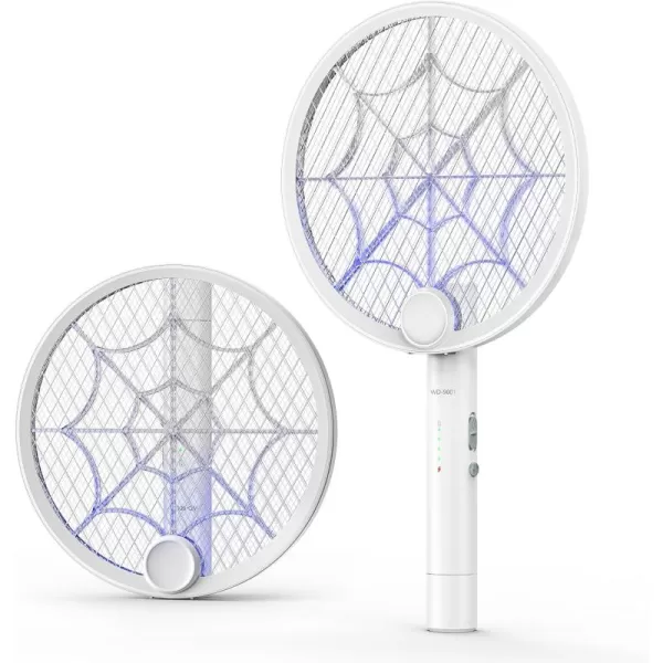 3800V Electric Fly Swatter, Dual Modes Bug Zapper Racket, 1500mAh Type-C Rechargeable Battery, Portable and Foldable Fly Zapper Racket, for Indoor Outdoor Home Patio Camping 