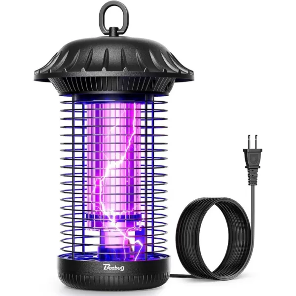 LED Bug Zapper Indoor Outdoor, 10 Years Lifespan Lamp Sustainable Less Power, 6.5ft Power Cord, High-Voltage Mosquito Zapper, Fly Trap Mosquito Trap, Fly Killer Fly Zapper -MO008C
