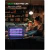 imageLED Bug Zapper Indoor 10 Years Lifespan 3 Lamps Sustainable Less Power Durable Fly Trap Mosquito Trap Fly Killer Fly Zapper MA009All Black