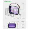 imageLED Bug Zapper Outdoor Indoor 10 Years Lifespan Lamp Rechargeable 5200mAh Battery Portable Camping Fruit Fly Mosquito Moth Gnat Wasp Trap Killer Zapper MA015C WhiteWhite