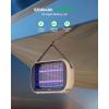 imageLED Bug Zapper Outdoor Indoor 10 Years Lifespan Lamp Rechargeable 5200mAh Battery Portable Camping Fruit Fly Mosquito Moth Gnat Wasp Trap Killer Zapper MA015C WhiteKhaki