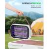 imageLED Bug Zapper Outdoor Indoor 10 Years Lifespan Lamp Rechargeable 5200mAh Battery Portable Camping Fruit Fly Mosquito Moth Gnat Wasp Trap Killer Zapper MA015C WhiteWhite