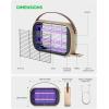 imageLED Bug Zapper Outdoor Indoor 10 Years Lifespan Lamp Rechargeable 5200mAh Battery Portable Camping Fruit Fly Mosquito Moth Gnat Wasp Trap Killer Zapper MA015C WhiteKhaki
