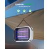 imageLED Bug Zapper Outdoor Indoor 10 Years Lifespan Lamp Rechargeable 5200mAh Battery Portable Camping Fruit Fly Mosquito Moth Gnat Wasp Trap Killer Zapper MA015C WhiteWhite