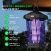 imageBuzbug LED Bug Zapper Outdoor and Lighting 10 Years Lifespan IPX4 Waterproof 3800V HighVoltage Fireproof Shell 65ft Power Cord Fruit Fly Mosquito Moth Gnat Wasp Zapper Trap Killer MA20