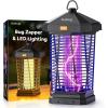 imageBuzbug LED Bug Zapper Outdoor and Lighting 10 Years Lifespan IPX4 Waterproof 3800V HighVoltage Fireproof Shell 65ft Power Cord Fruit Fly Mosquito Moth Gnat Wasp Zapper Trap Killer MA20