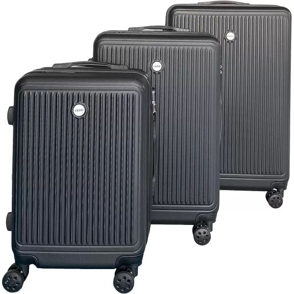 IZOD ABS Hard Shell Expandable Luggage Set - Durable ABS Hard Shell Construction - Double Water-Resistant Nylon Coil – Versatile Sizes 28", 24", 20" - 3-Piece Spinner Luggage Set 