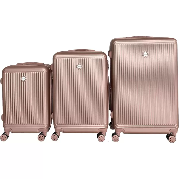 IZOD ABS Hard Shell Expandable Luggage Set - Durable ABS Hard Shell Construction - Double Water-Resistant Nylon Coil – Versatile Sizes 28", 24", 20" - 3-Piece Spinner Luggage Set 