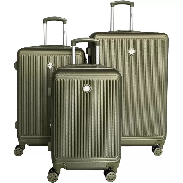 IZOD ABS Hard Shell Expandable Luggage Set - Durable ABS Hard Shell Construction - Double Water-Resistant Nylon Coil – Versatile Sizes 28", 24", 20" - 3-Piece Spinner Luggage Set 