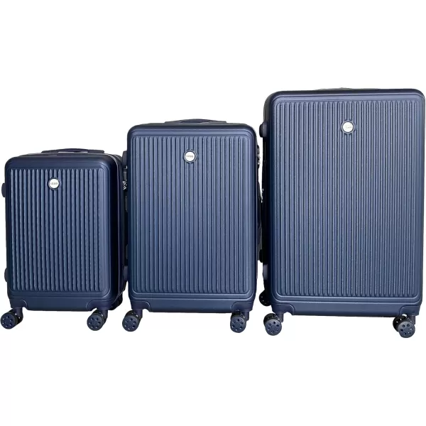 IZOD ABS Hard Shell Expandable Luggage Set - Durable ABS Hard Shell Construction - Double Water-Resistant Nylon Coil – Versatile Sizes 28", 24", 20" - 3-Piece Spinner Luggage Set 