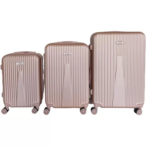 IZOD ABS Hard Shell Expandable Luggage Set - Durable ABS Hard Shell Construction - Double Water-Resistant Nylon Coil – Versatile Sizes 28", 24", 20" - 3-Piece Spinner Luggage Set 