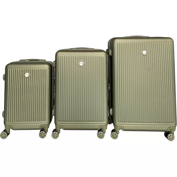 IZOD ABS Hard Shell Expandable Luggage Set - Durable ABS Hard Shell Construction - Double Water-Resistant Nylon Coil – Versatile Sizes 28", 24", 20" - 3-Piece Spinner Luggage Set 