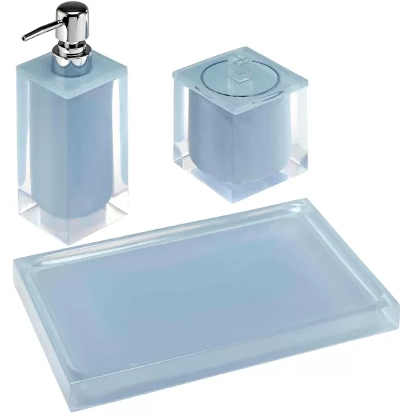IZOD Accessories Resin Bathroom Essentials, 2pc Bath Set, Pink