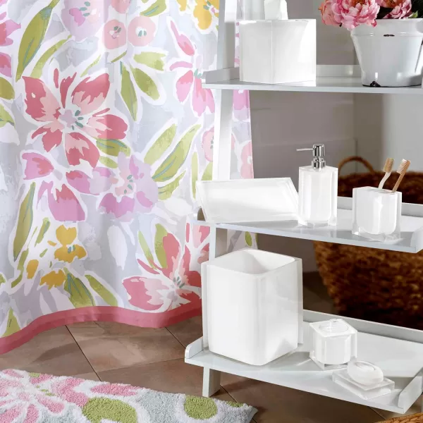 IZOD Accessories Resin Bathroom Essentials, 2pc Bath Set, Pink