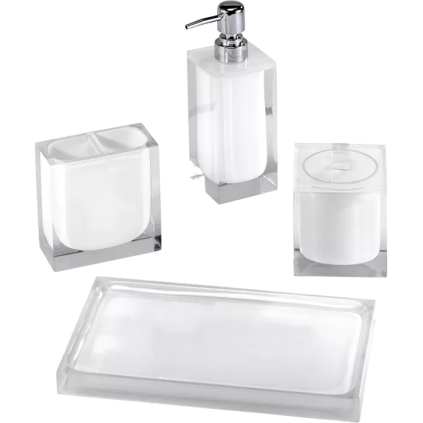 IZOD Accessories Resin Bathroom Essentials, 2pc Bath Set, Pink