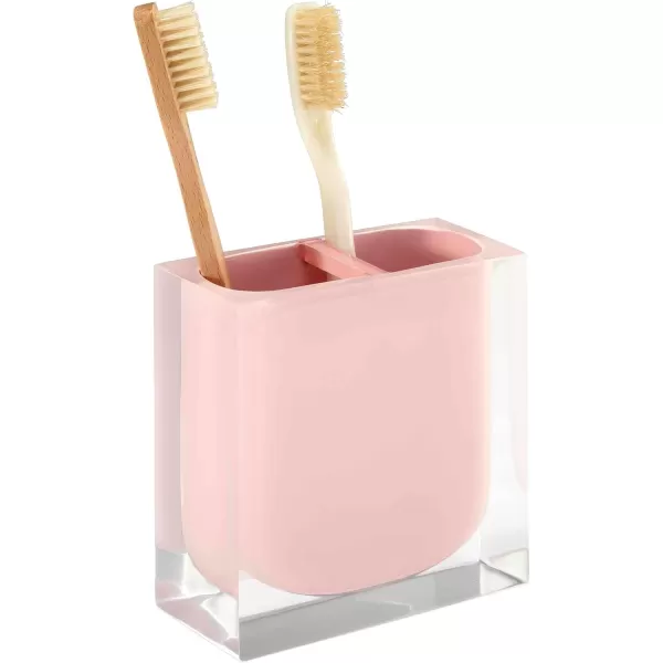 IZOD Accessories Resin Bathroom Essentials, 2pc Bath Set, Pink