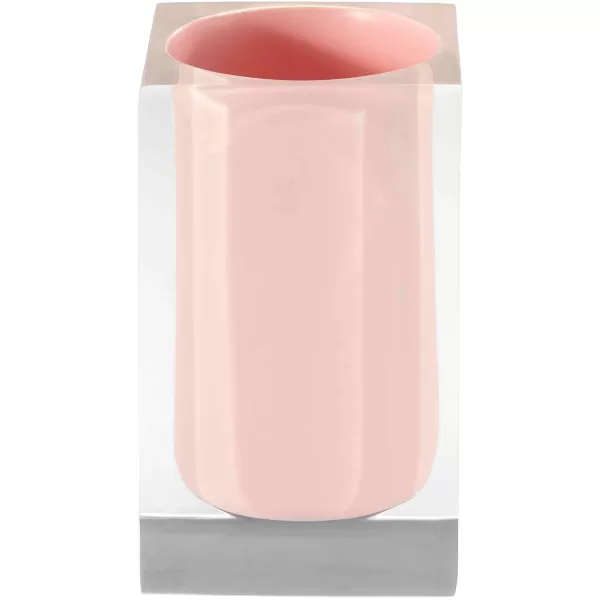IZOD Accessories Resin Bathroom Essentials, 2pc Bath Set, Pink