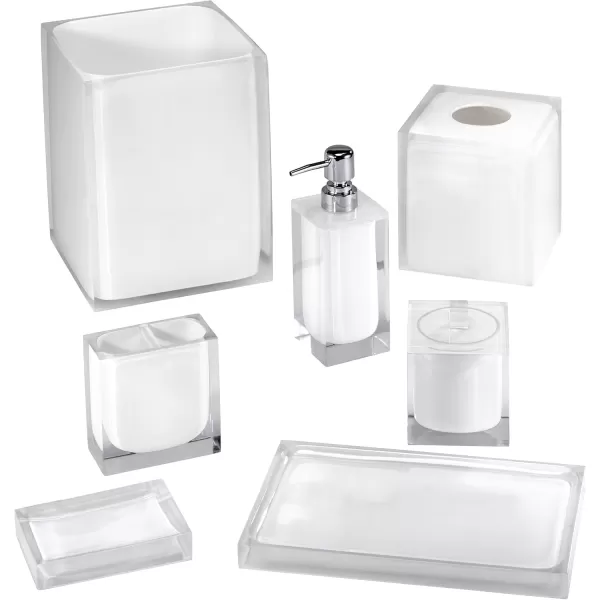 IZOD Accessories Resin Bathroom Essentials, 2pc Bath Set, Pink