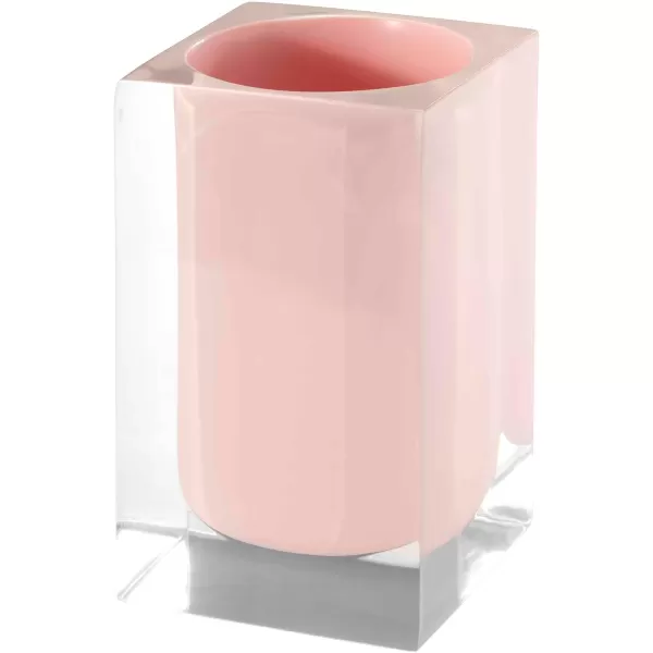 IZOD Accessories Resin Bathroom Essentials, 2pc Bath Set, Pink