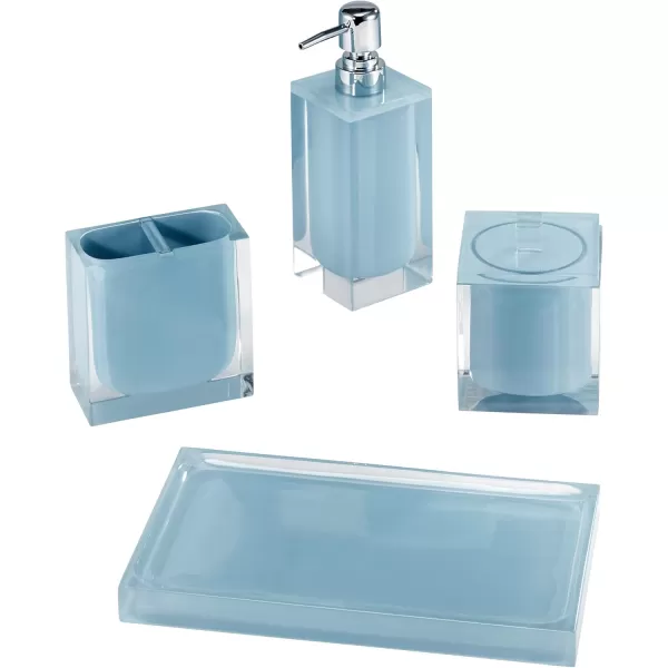 IZOD Accessories Resin Bathroom Essentials, 2pc Bath Set, Pink