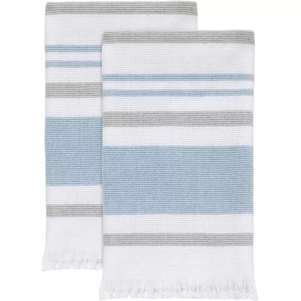 IZOD - Bath Towels, Soft &amp; Absorbent Cotton, Striped Bathroom Decor, Dorm Room Essentials, Set of 2 