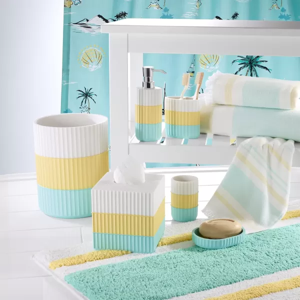 IZOD - Bath Towels, Soft &amp; Absorbent Cotton, Striped Bathroom Decor, Dorm Room Essentials, Set of 2 
